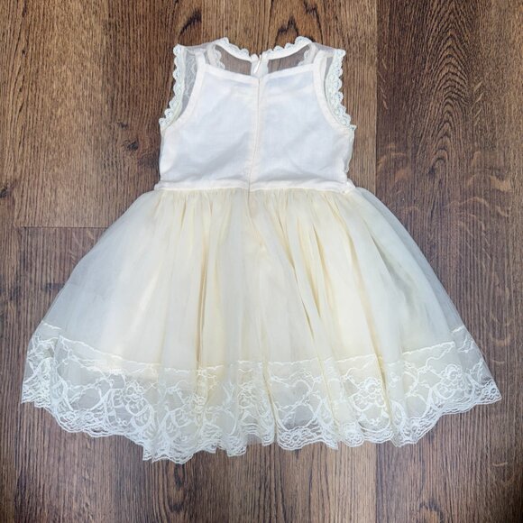 Girls' BOW‎ DREAM Blush Lace Princess Dress- Size 2 - Picture 4 of 13